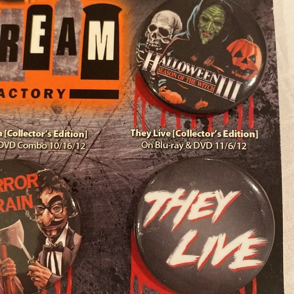 NWT Scream Factory Collectors Pins 2012 - Picture 1 of 5